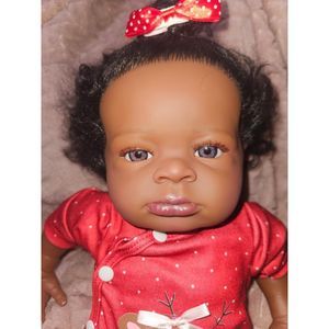 Reborn Baby Black Girl African American Realistic Newborn Girl Doll 20 Inch